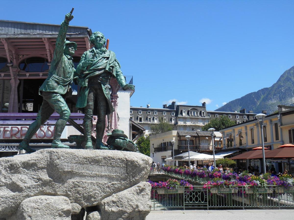 Vue Brevent Sublime En Centre Ville Avec Parking Prive Chamonix Ngoại thất bức ảnh