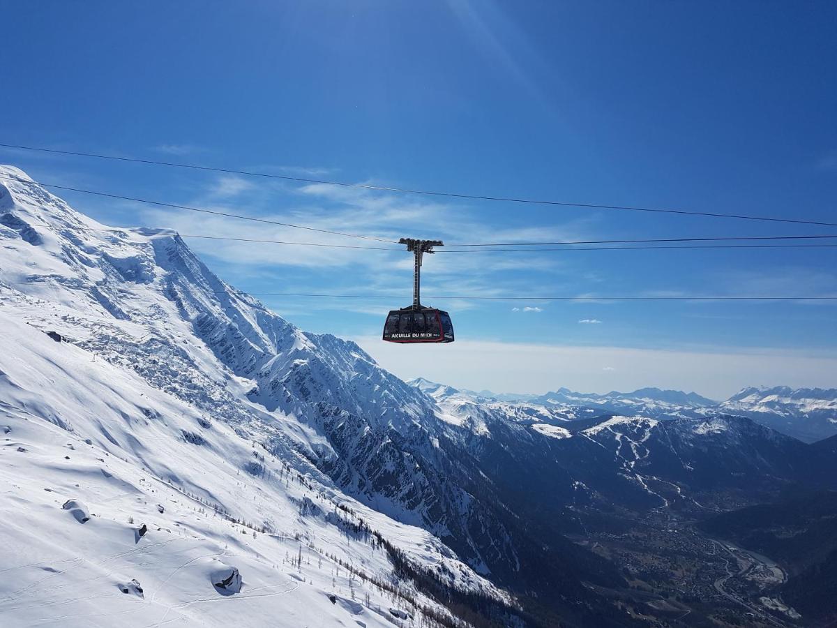 Vue Brevent Sublime En Centre Ville Avec Parking Prive Chamonix Ngoại thất bức ảnh