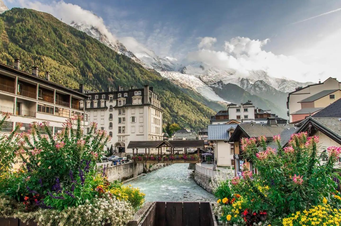 Vue Brevent Sublime En Centre Ville Avec Parking Prive Chamonix Ngoại thất bức ảnh