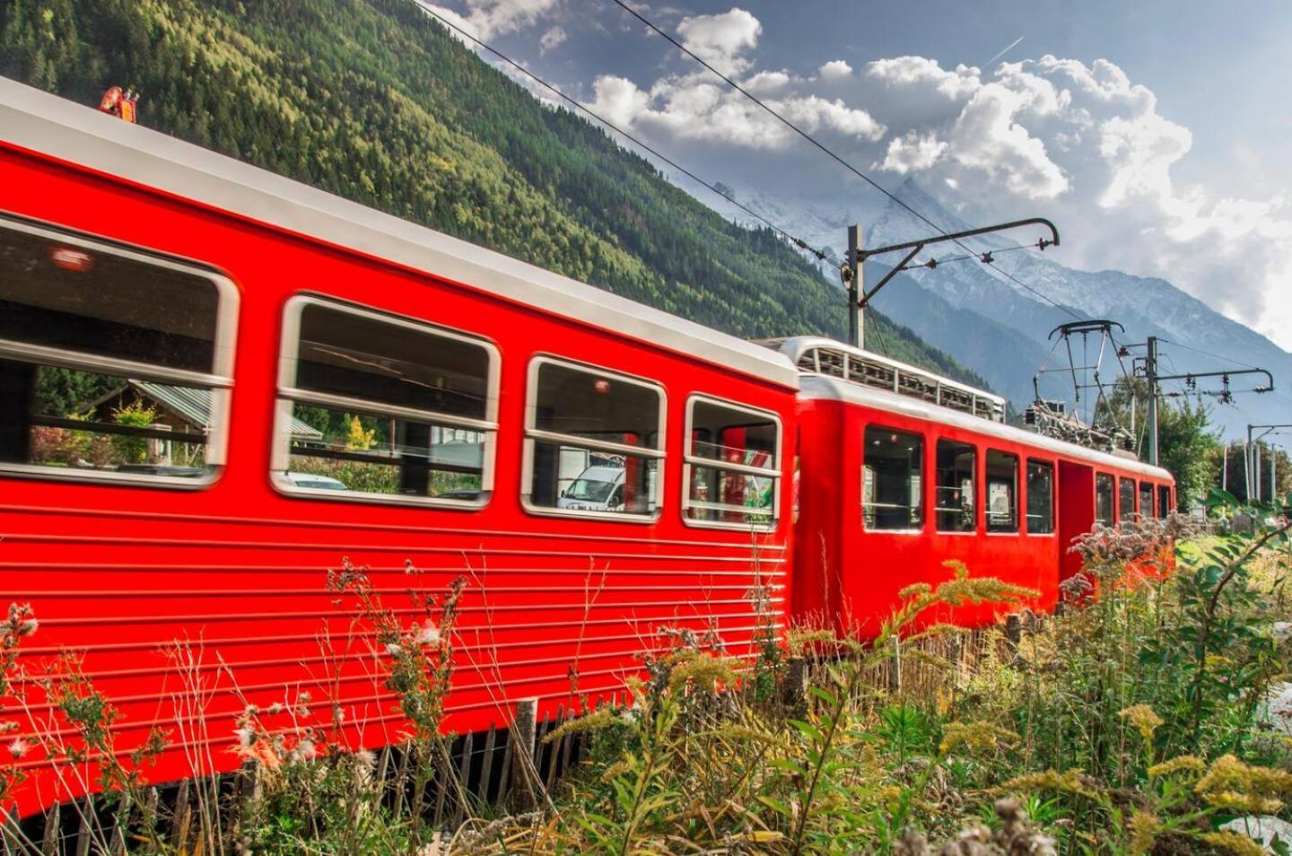Vue Brevent Sublime En Centre Ville Avec Parking Prive Chamonix Ngoại thất bức ảnh